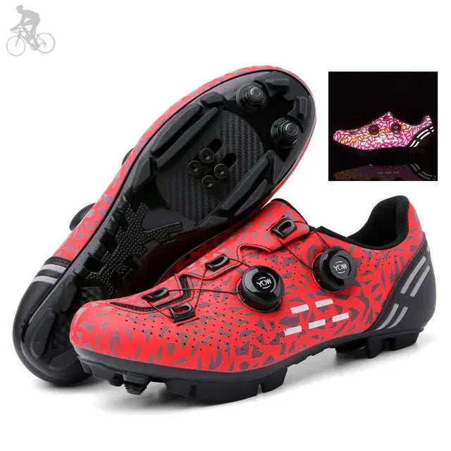 2023 Cycling Sneaker Mtb with Cleats Men Carbon Sports Speed Bike Shoes Women Mountain Racing Flat SPD Road Cycling Footwear