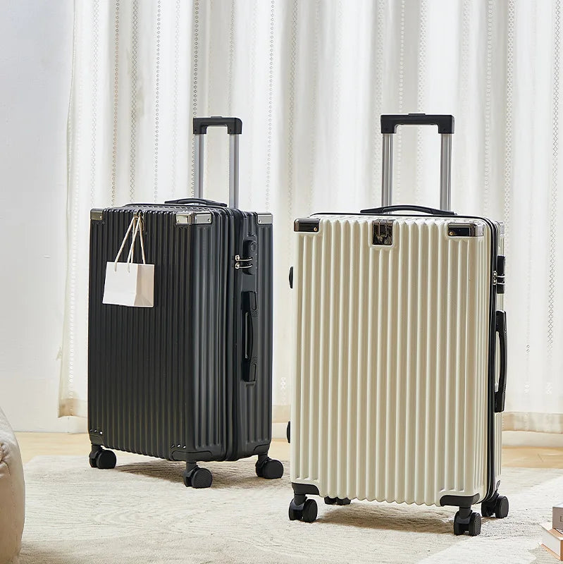 Modern Carry on Trolley CaseCustom Large 20/22/24/26/28 Inch PC ABS Luggage with Combination Lock Wholesale Prices Suitcase