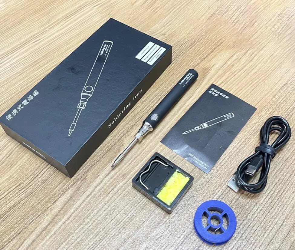 USB 5V 8W Soldering Iron Tool Pen DIY Welding Pen Without Cable, Home Outdoor Convenient Welding Repair Tool Set