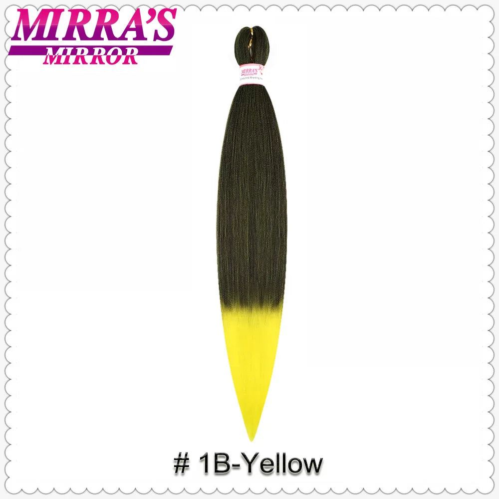 Corlorful Synthetic Jumbo Braids Hair Extensions 28 Inch Braiding Hair Pre Stretched Yellow Blue Green Red Pink Purple Braids