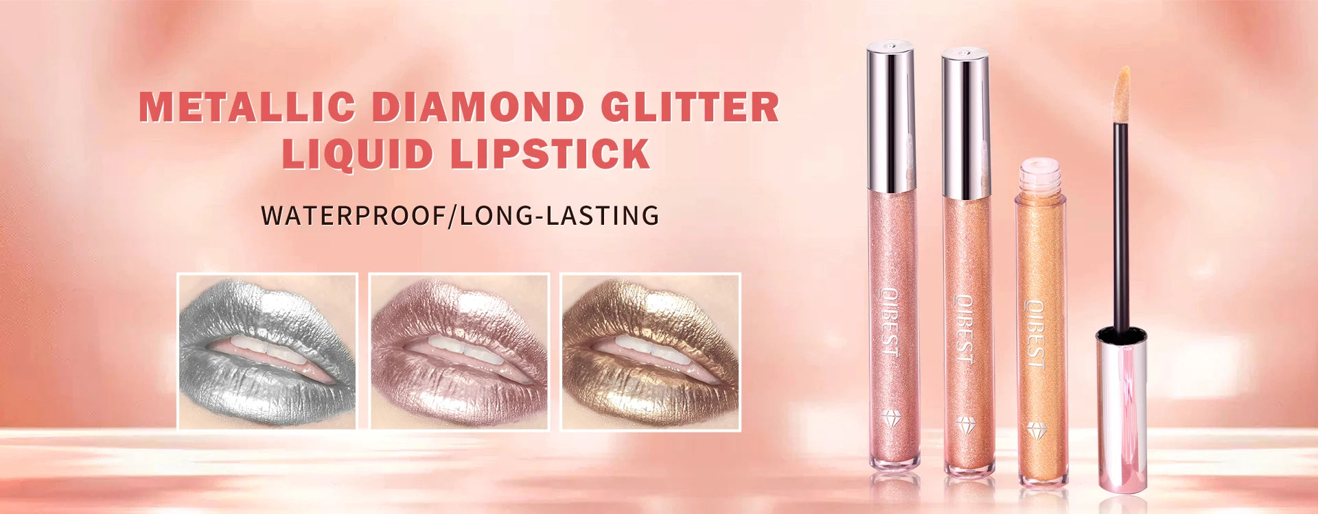 QIBEST Matte Blush Rouge Palette — Long-Lasting Natural Glow