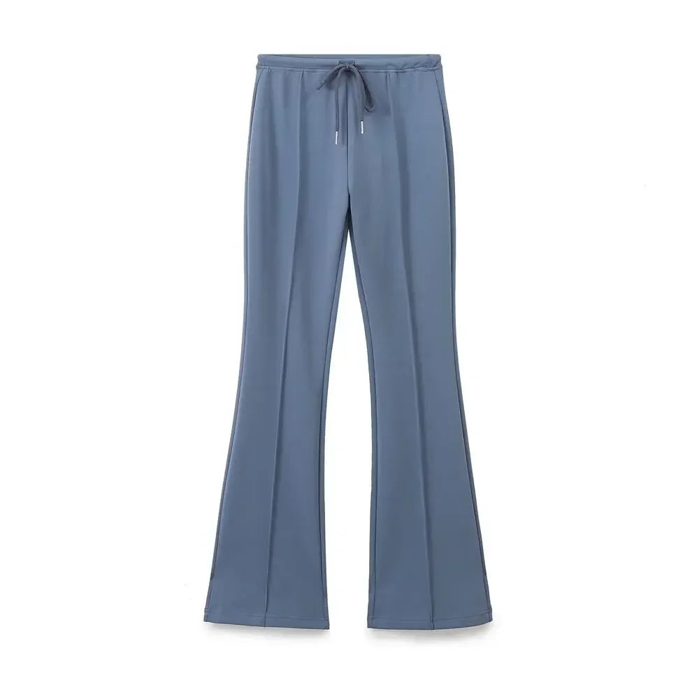 Women’s Embroidered Sweatshirt & Fleece-Lined Joggers Set – Cozy 2-Piece Sports Outfit (Fall New Arrival)