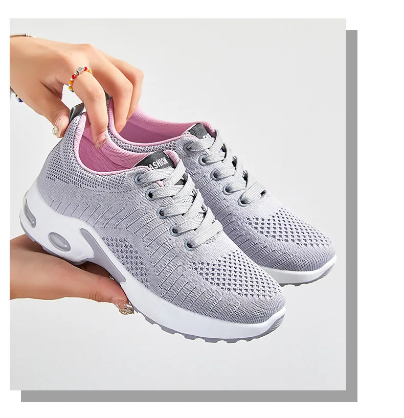 Women’s Air Cushion Running Shoes — Large Size Breathable Mesh Sneakers | MDNG