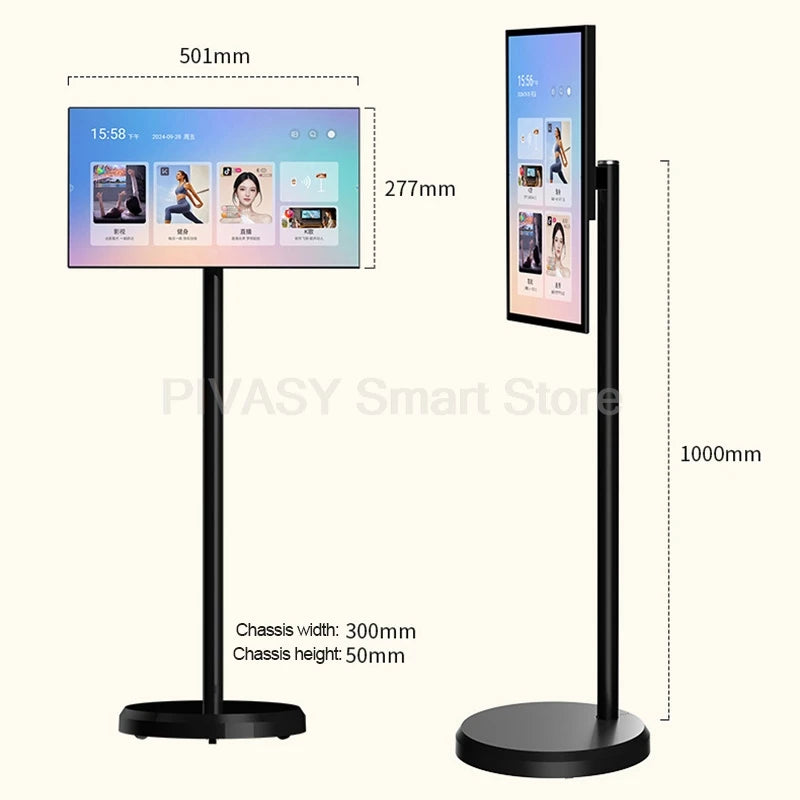 Popular 21.5 Inch Smart Display Touch Screen Android 12 Portable Smart Tv Indoor Conference Mobile Monitor for Gym Gaming Live