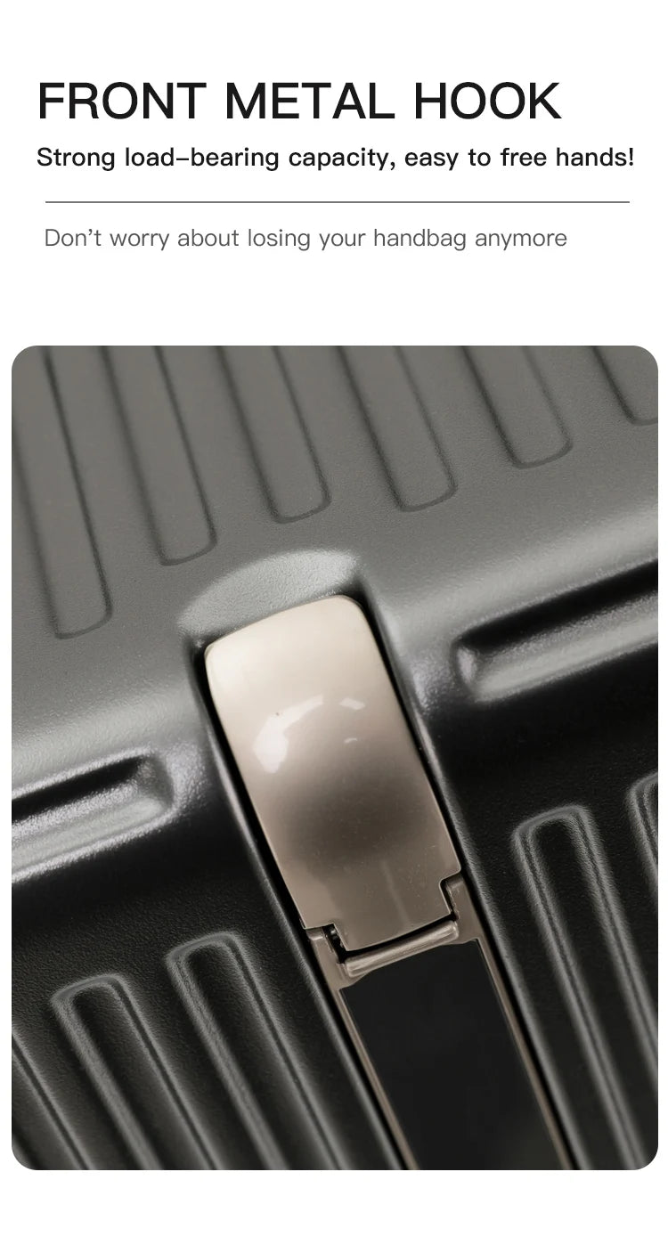 sushimu Suitcase Wide Handle Travel Suitcase Men 20 24 26 Carry-On Luggage Women PC  Trolley Case Can expand capacity