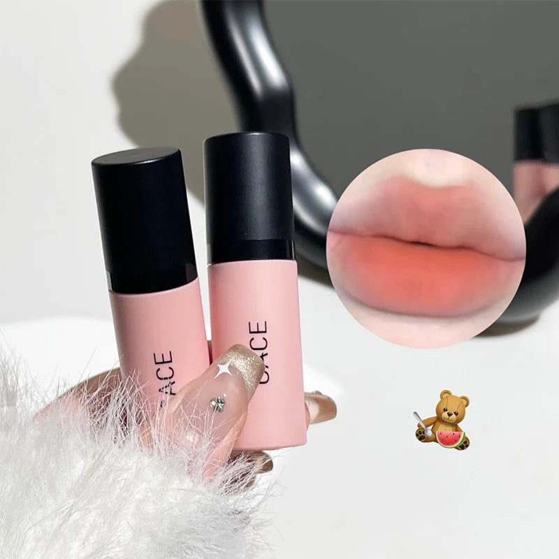 QiBest Matte Nude Lip Mud Set – 3-Piece Long-Lasting Liquid Lip Kit