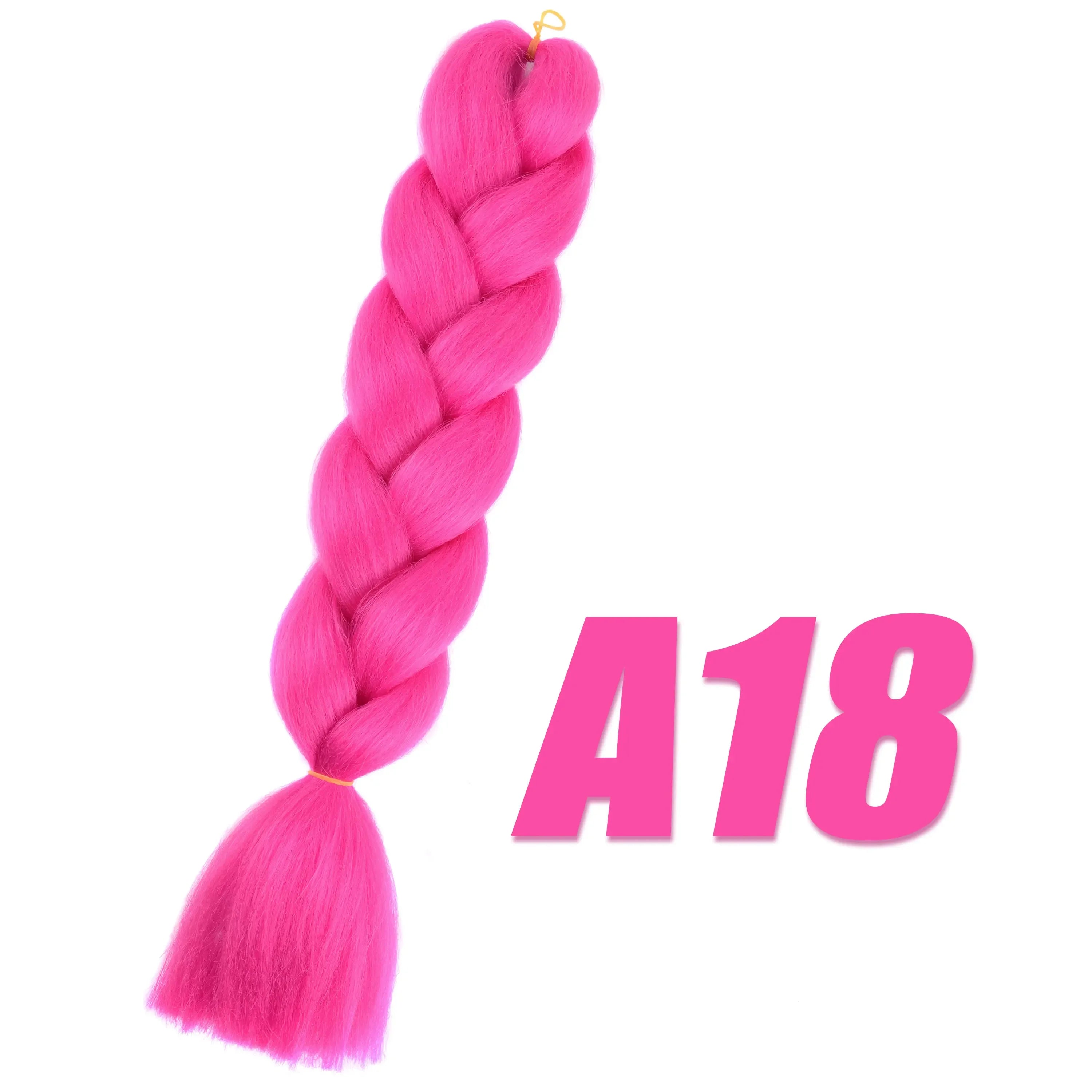 Purple Braiding Hair Pre Stretched Synthetic Kanekalon Crochet Hair Jumbo Braids Extensions Hair Accessories For Girls Braids