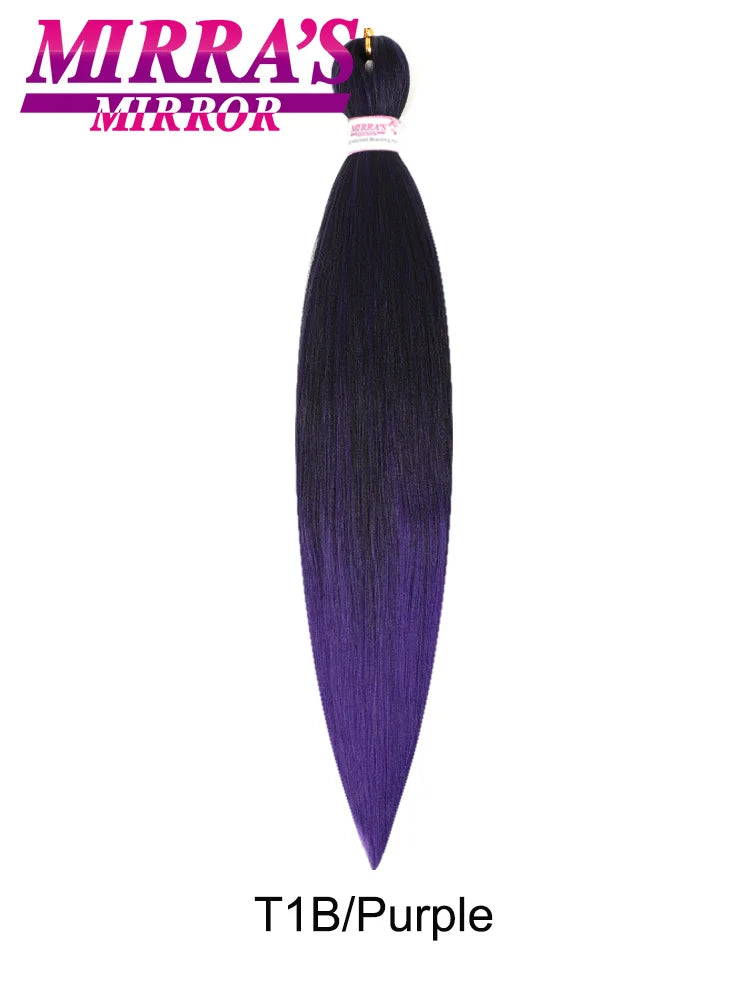 Synthetic Pre Stretched Braiding Hair Easy To Make Senegalese Box Braid Natural Soft Hair Bundles Blue Red Yellow Pink Braids