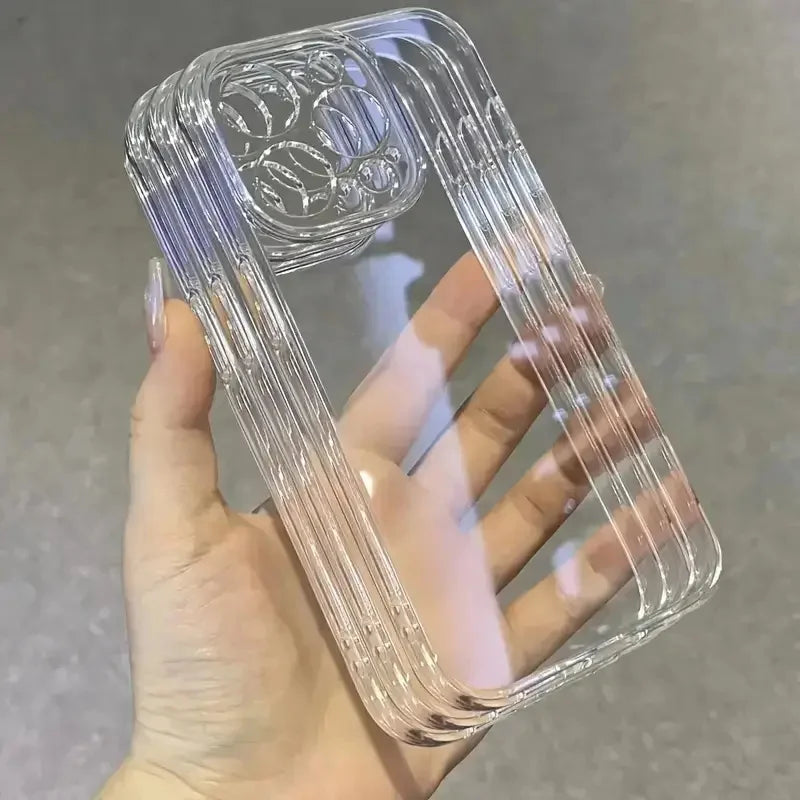 3-Piece Clear Soft Phone Case Set for iPhone 16/15/14/13/12/11 Pro Max, 14 Plus & 15 Plus