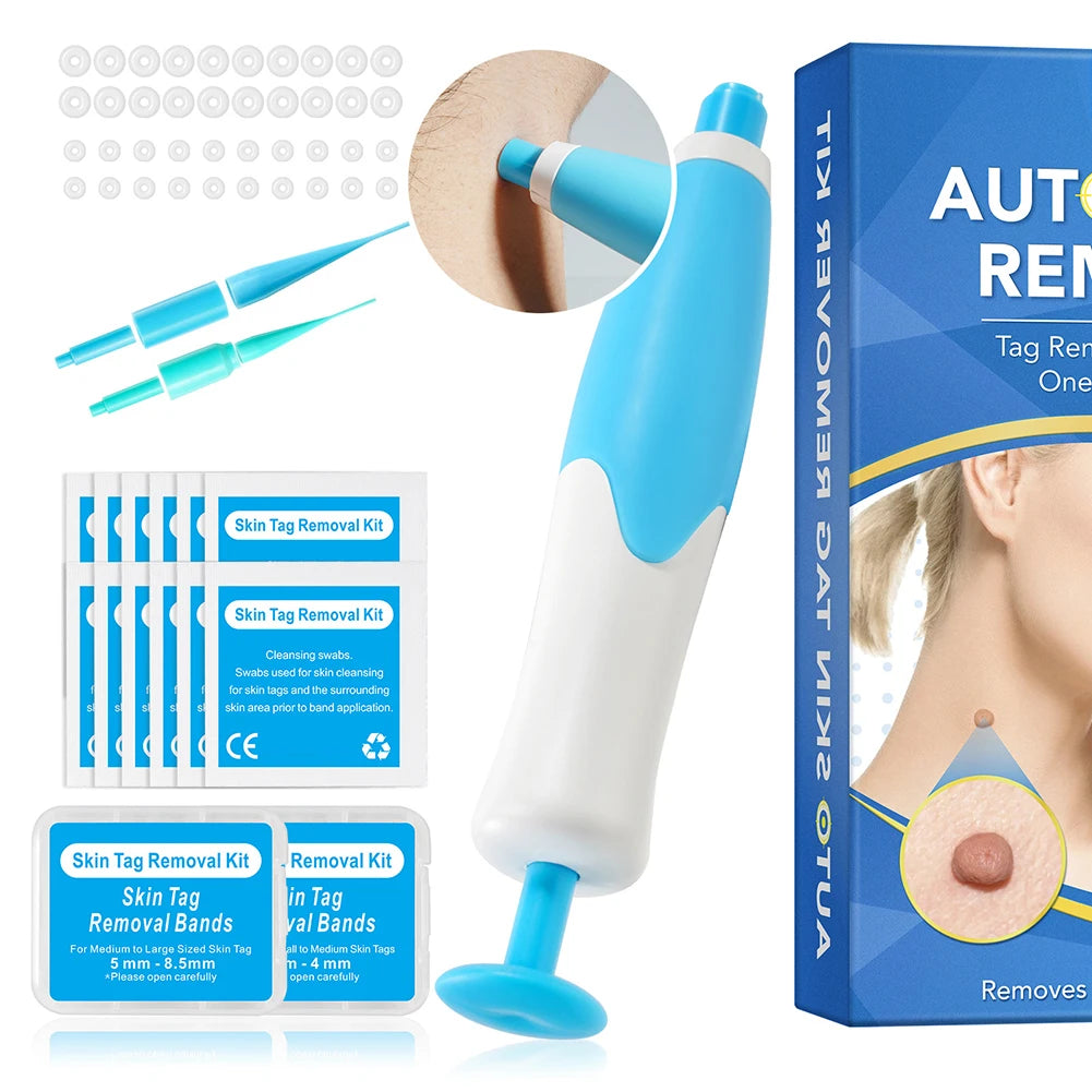 2 IN 1 Auto Micro Skin Tag Remover Device Standard And Micro Skin Tag Removal Kit Adult Mole Wart Remover Face Care Beauty Tools