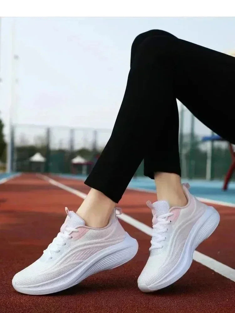 2025 Women’s Casual Mesh Running Shoes — Anti-Slip, Breathable, Elastic Slip-On | Summer Fashion & Couple Style