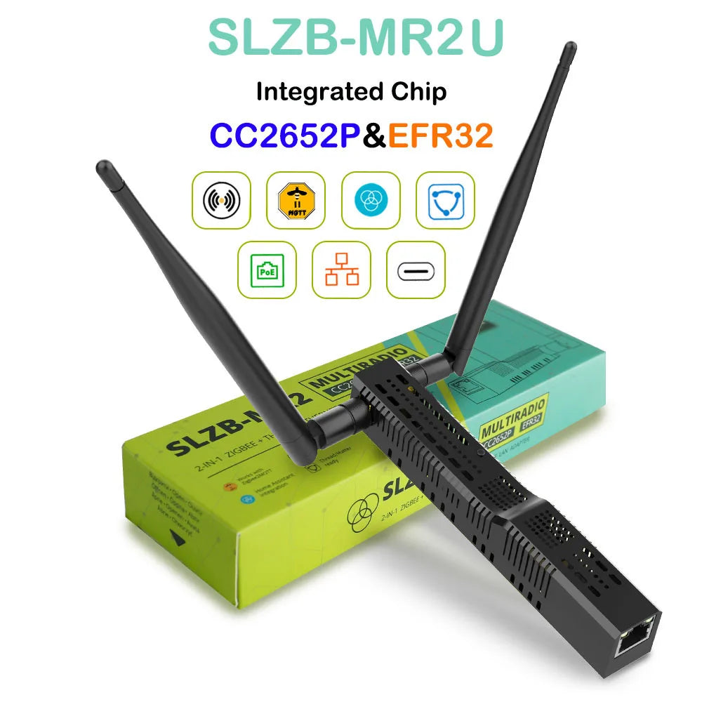 SMLIGHT SLZB-06/M/P7 Zigbee 3.0 to Ethernet,USB,and WiFi gateway coordinator with PoE,works with Zigbee2MQTT,Home Assistant,ZHA