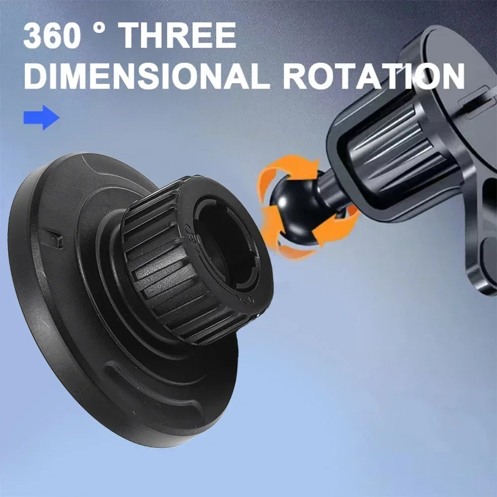 Universal 17mm Ball Head Base Magnet Brackets For MagSafe Car Mount Accessories Mini Magnetic Car Phone Holder Parts for iPhone