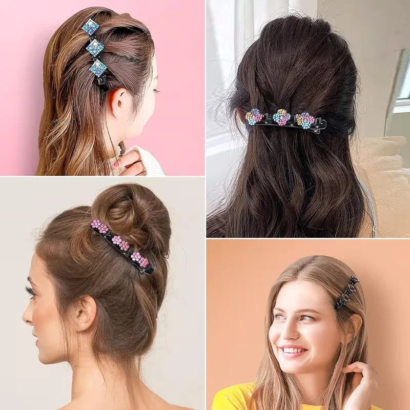 Butterfly Braided Hair clip for women elegant temperament Side Clip Fashion Girl Hairpin Hair Accessories duckbill clip