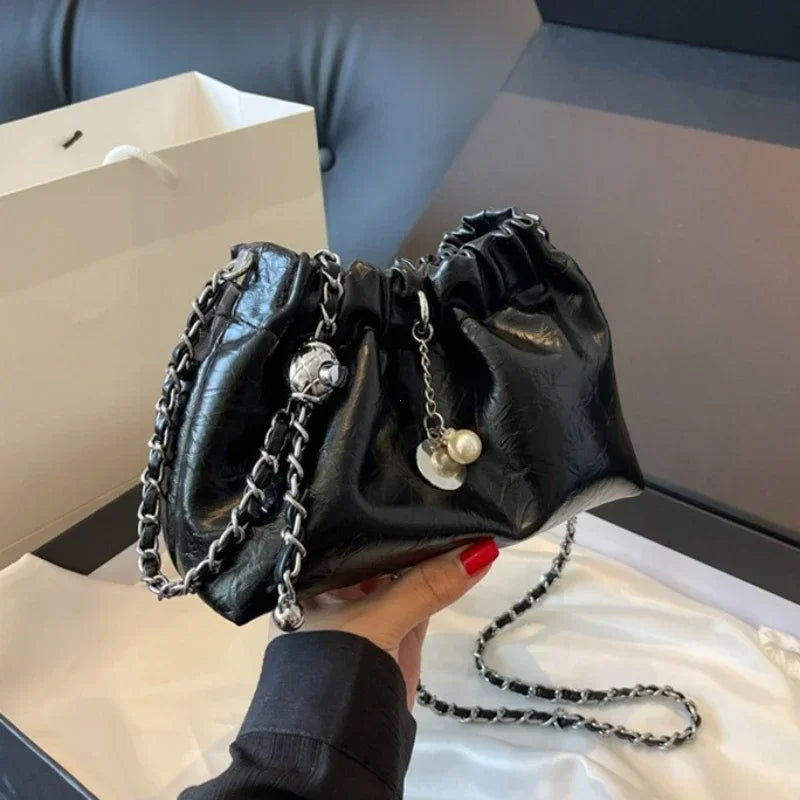 Y2K Millennium Bag Women 2026 New High Sense Shoulder Bags Summer Chain Bag Fashion Bucket Bag Messenger Bags Purses Handbags