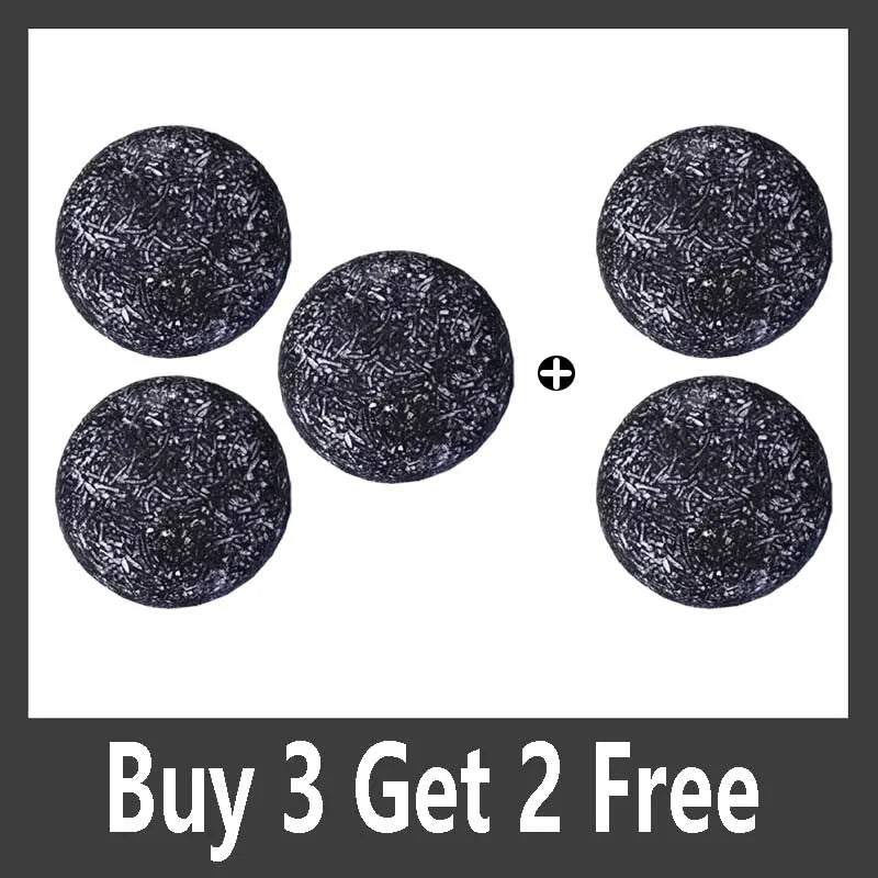 Men's Shampoo Bar Black Soap Nourishes Dark Hair Deeply Cleanses Summer Refreshing Solid Shampoo Soap