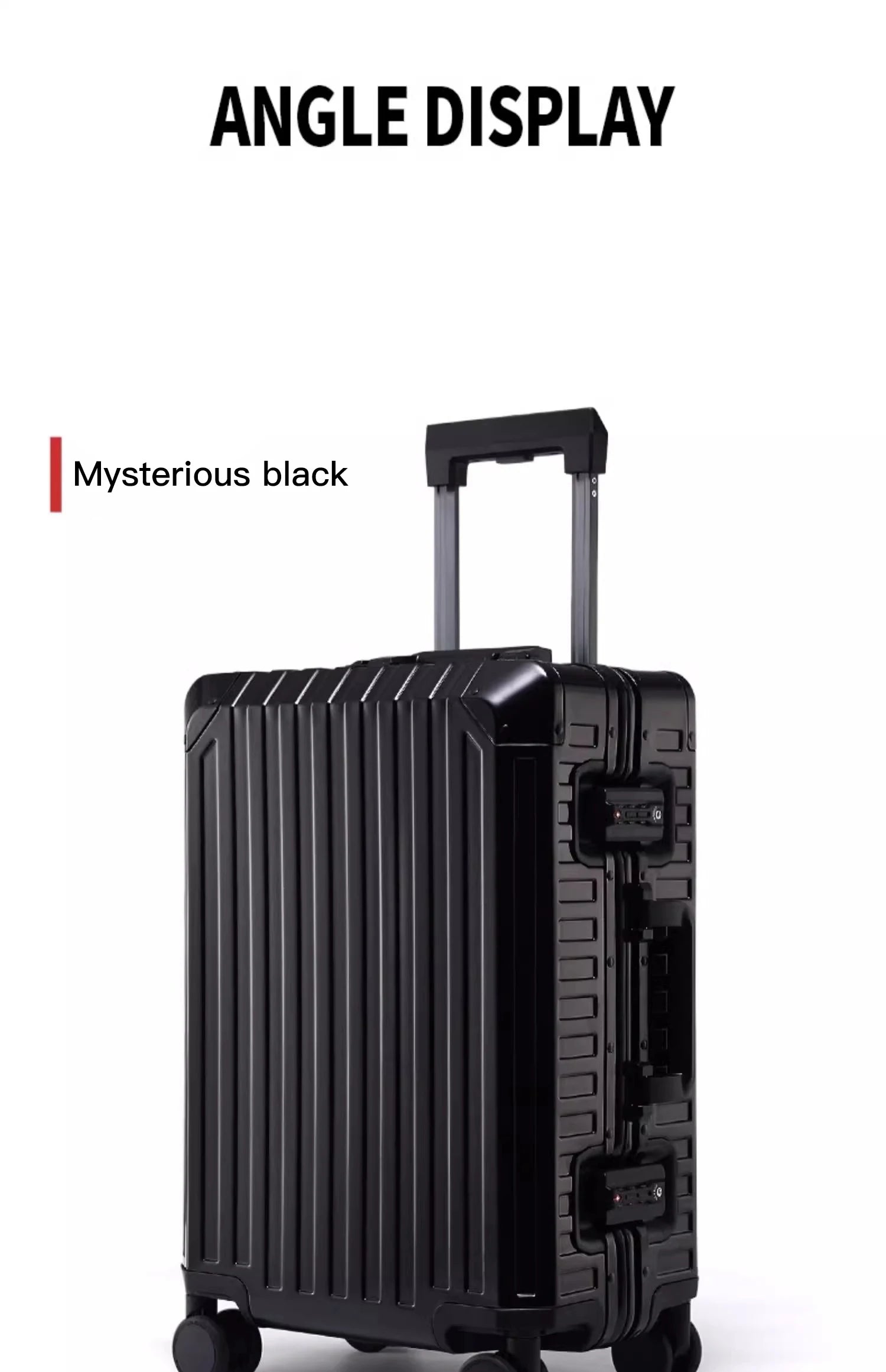 20"24"28" Inch Aluminum Trolley Suitcase Waterproof Metallic Cabin Luggage Trolly Bag With Wheels