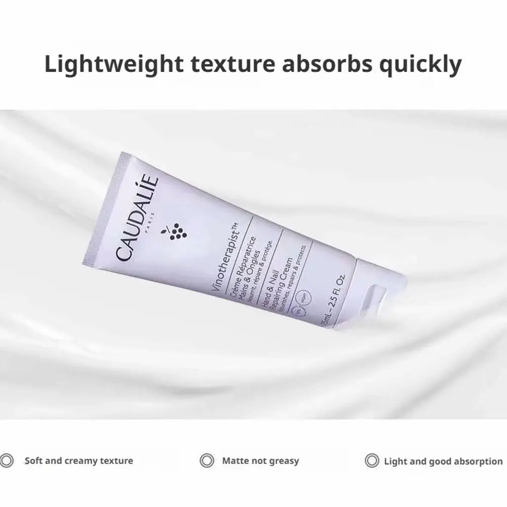 75ml Caudalie Grape Seed Hand Cream Nourishing Anti Dry Crack Moisturizing Hydration Care For Beauty Nail Hand Skin Treatment
