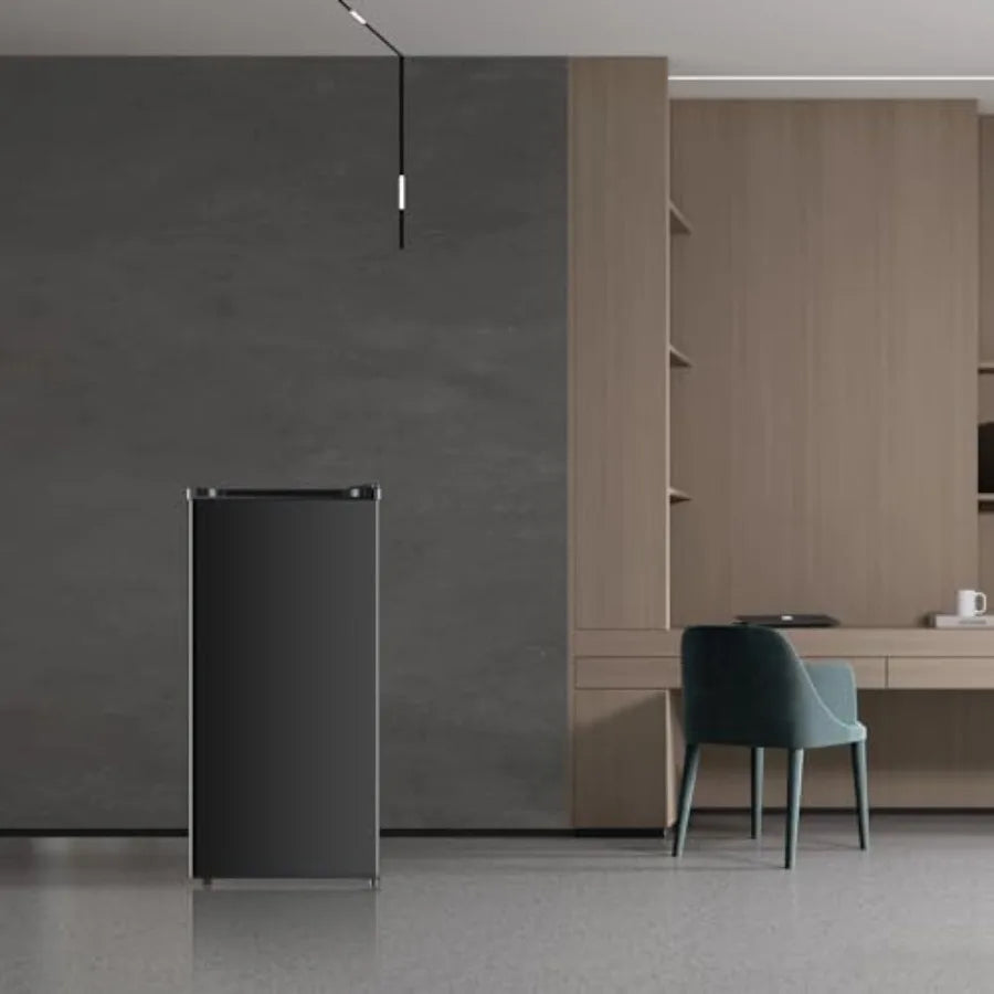 3.1 Cu.Ft Mini Fridge with Freezer Single Door Compact Refrigerator for Apartment Dorm Office Bedroom Temperature Adjustable 5