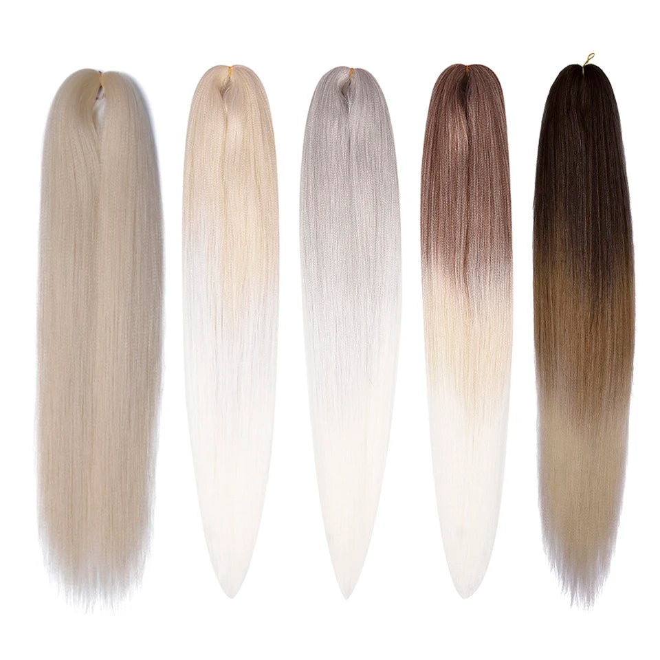 MISS ROLA Synthetic Kanekalon Hair 3 PCS  Jumbo Braids 22 Inches 60g Yaki Straight Hair Extension Pre Stretched Wholesale