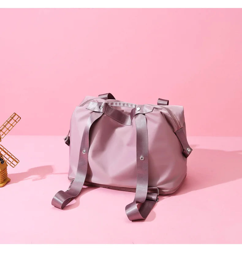 Large Capacity Expanding Double back Travel Bags Luggage Organizer Bag Handbag Waterproof Foldable Travel Clothes Storage Bag