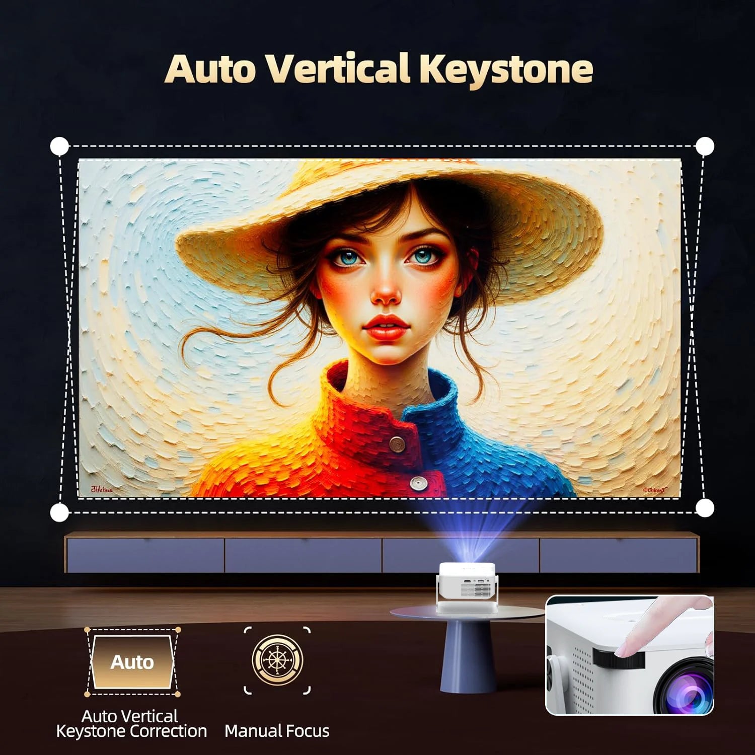 Xnano HA109 Smart HD Portable Projector (Android 11)