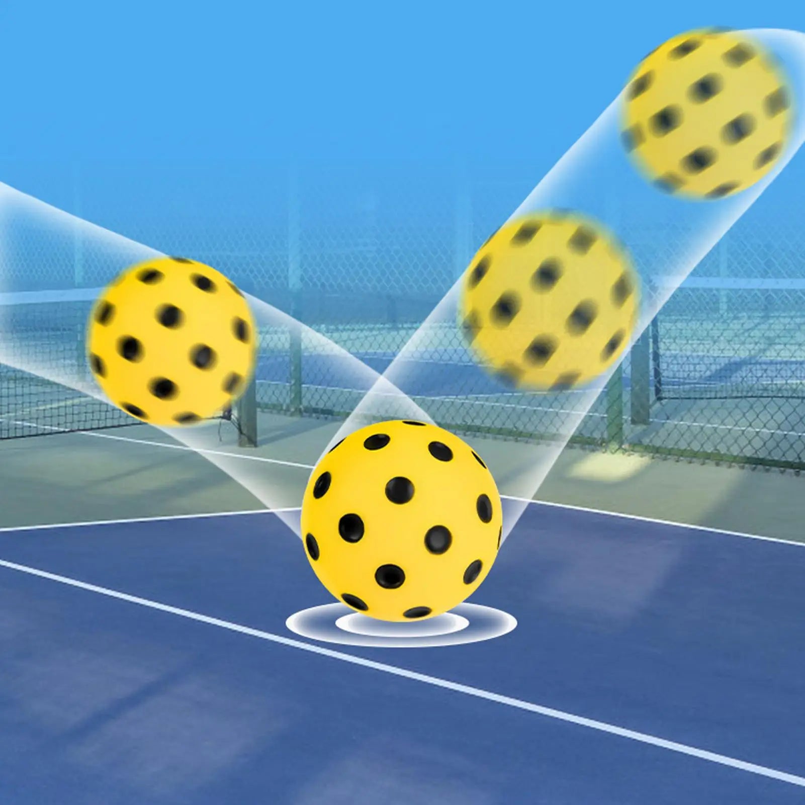 Foam Pickleball Practice Balls — Quiet, Safe & Durable (PU Foam, 2.9")
