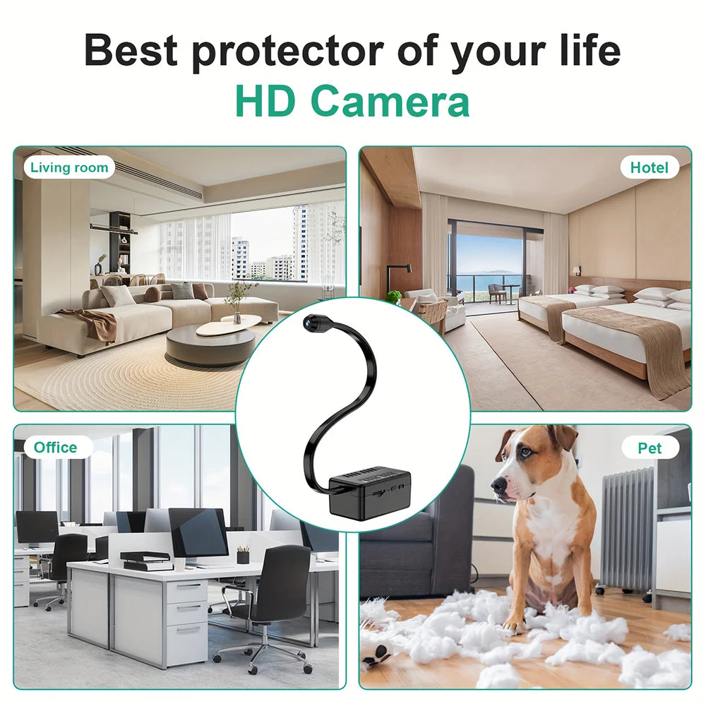 Mini Wifi HD 1080P Surveillance Camera with Adjustable Lens Remote Monitoring Home Security Wireless IP Camera Loop Record Cam