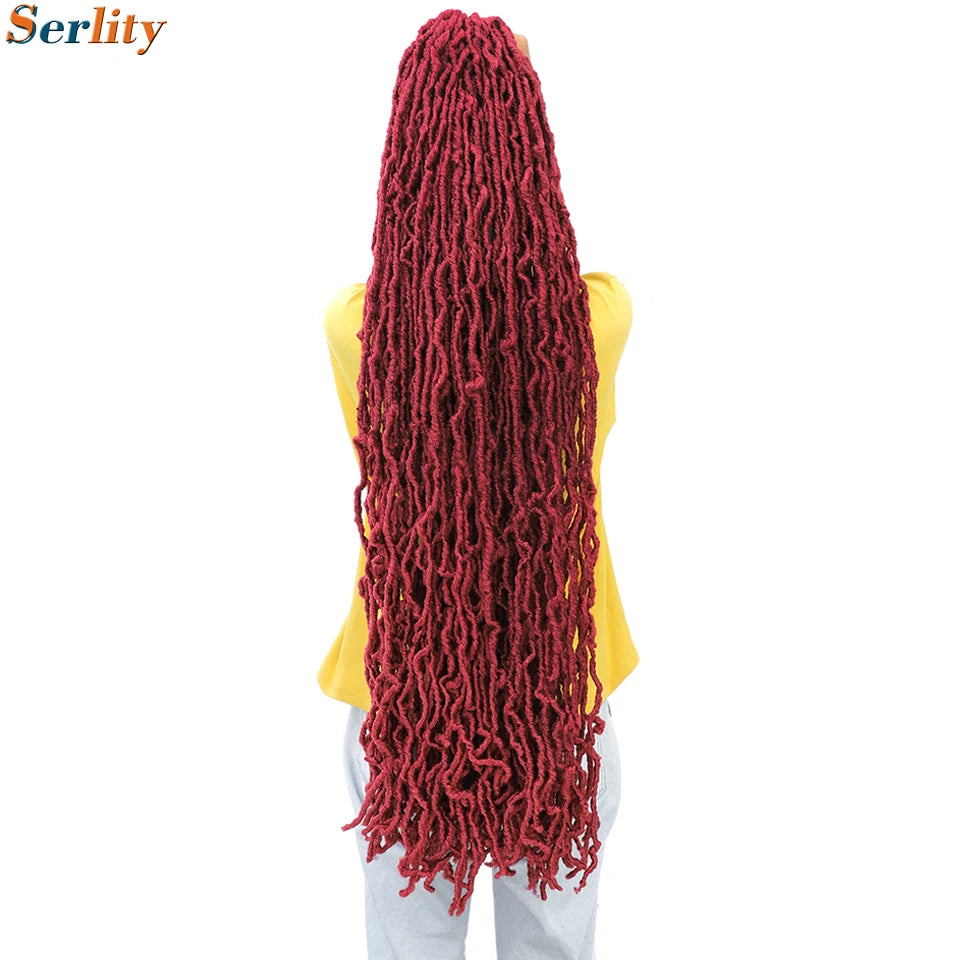 Serlity Faux Locs Extensions — 36"/24"/18" Soft Goddess Dreadlocks Crochet Hair