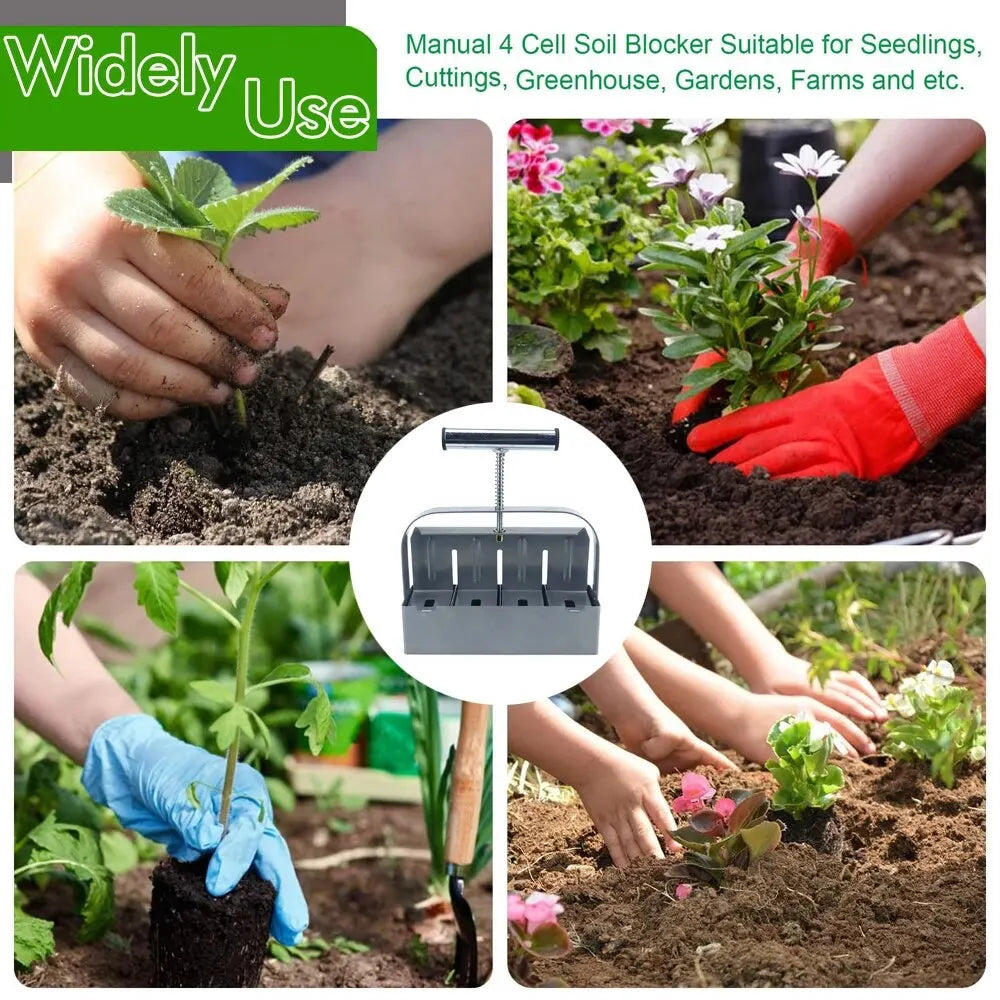 2-Inch Handheld Soil Block Maker – Seed Starting Tool