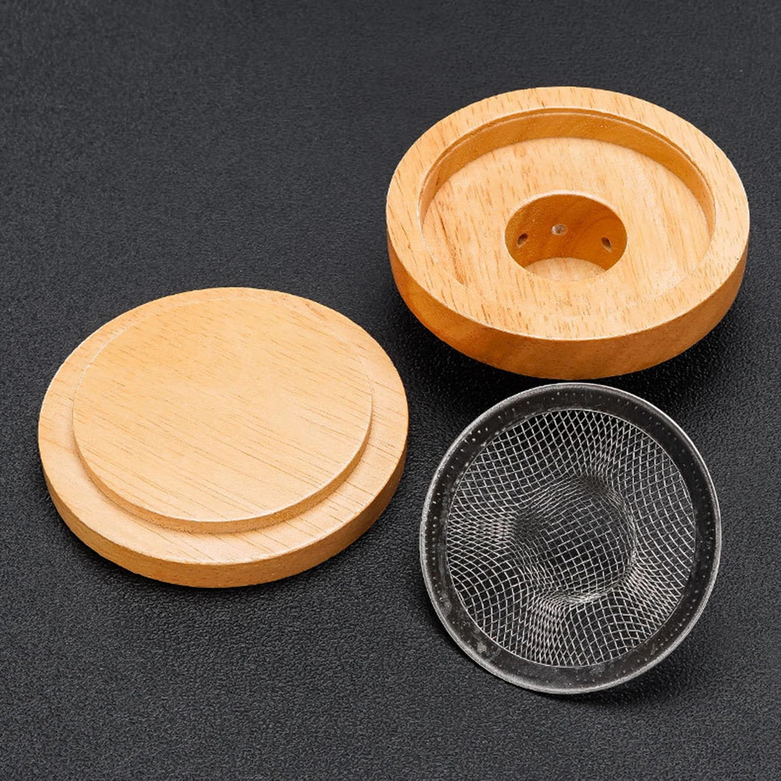 Glass Top Smoker Cocktail Smoker Kit With 4PCS Wood Chips Bartender Accessories For Whiskey Drinks Smoking Gift Kit for Men