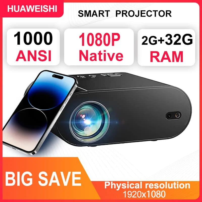 2025 Huaweishi L007 4K Smart Home Cinema Projector