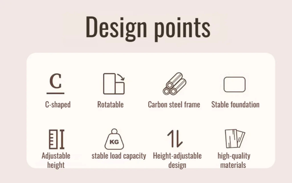 Liftable coffee table living room sofa side table rotating foldable desktop home bedside storage adjustable height shelf