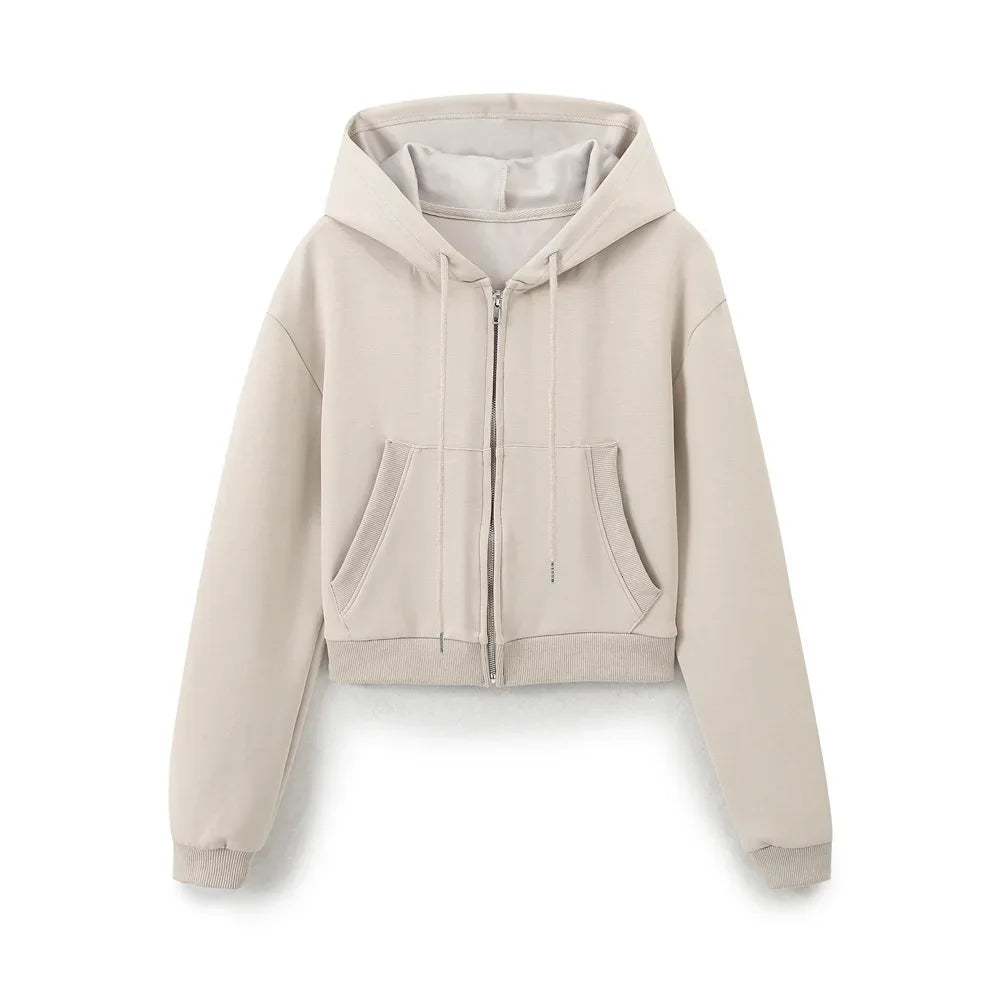 Women’s Embroidered Sweatshirt & Fleece-Lined Joggers Set – Cozy 2-Piece Sports Outfit (Fall New Arrival)