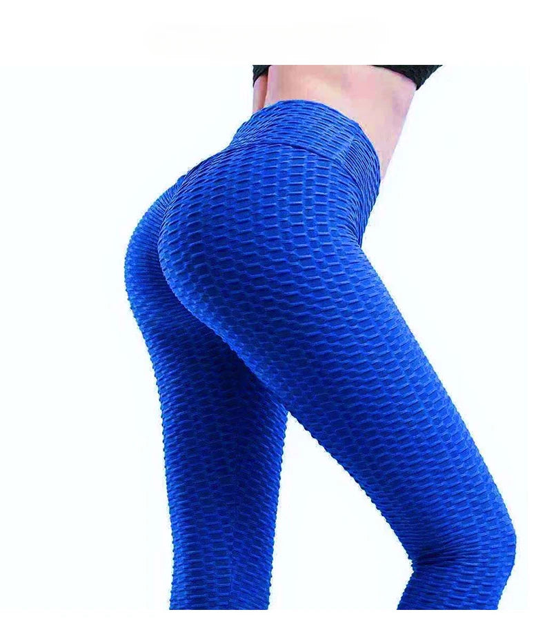 RWRK Jacquard Peach-Lift Leggings — Seamless High-Waist, Anti-Cellulite Yoga Pants