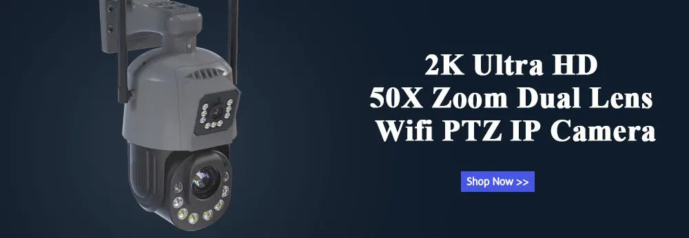 50X 30X Optical Zoom 5MP PTZ Security Camera Outdoor Waterproof Wifi PTZ IP Camera Color Night Vision CCTV Human Detection ICSEE