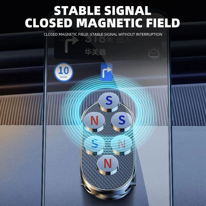 Magnetic Car Phone Holder Foldable Phone Stand For Skoda Octavia MK2 MK1 2 3 A5 A7 A8 Fabia Karoq Superb Rapid Kamiq Scala