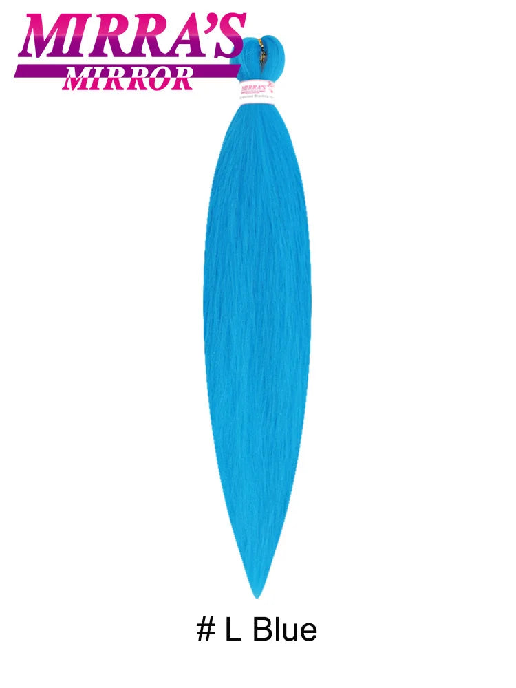 Synthetic Pre Stretched Braiding Hair Easy To Make Senegalese Box Braid Natural Soft Hair Bundles Blue Red Yellow Pink Braids