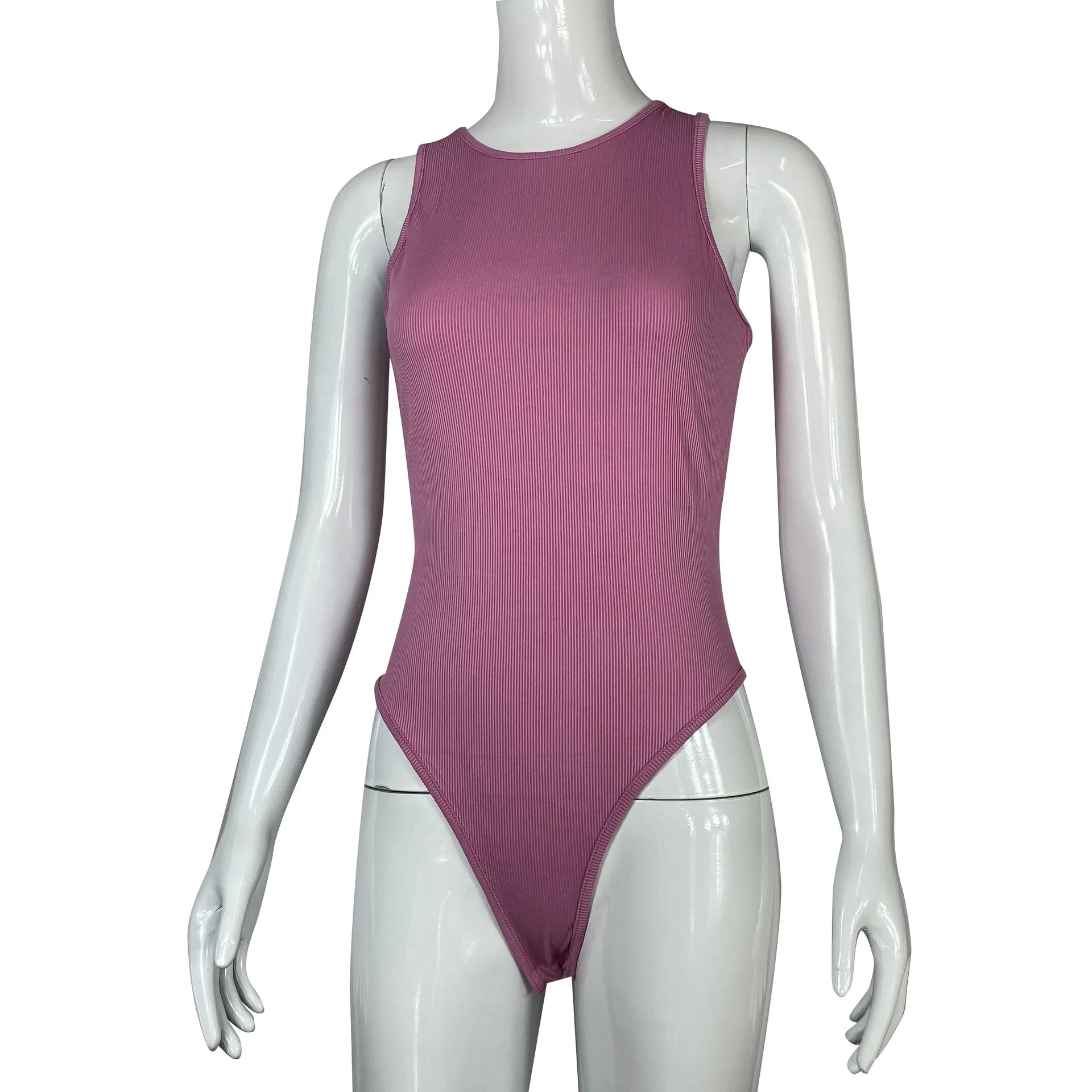 Ribbed Sleeveless Bodysuit (Tummy Control)