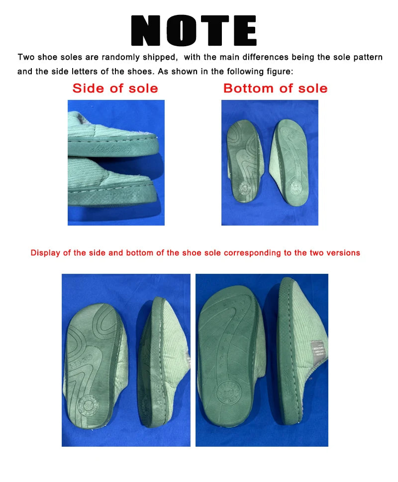 Thick Sole Home Indoor Outside Men And Women Couples Winter Household Warm Fluffy Slippers High Heels Plush Cotton Shoes Ladies