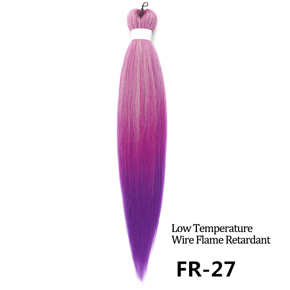 Chorliss Pre-Stretched Jumbo Braids — 24"/26" Synthetic Yaki Ombre (80–90 g, 105 Colors)