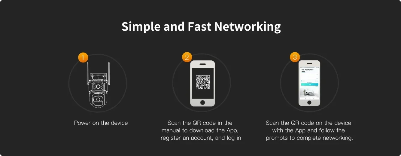 10K 20MP External IP Camera WiFi Surveillance Outdoor Four Lens PTZ 10X Optical Zoom CCTV Security Protection New