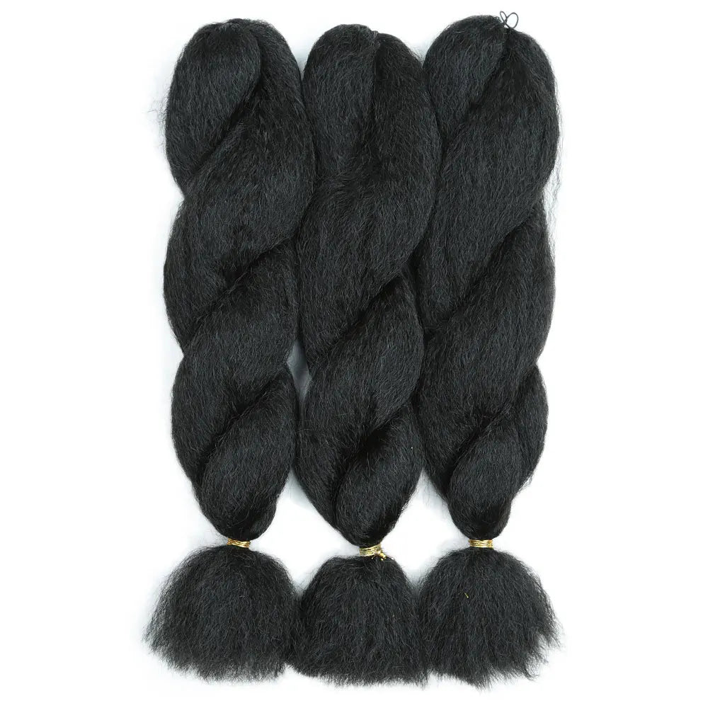 Synthetic Crochet Vixen Bundles 26 inch Kinky Straight Crochet Hair for Black Women Premium Synthetic Fibers Crochet Braids