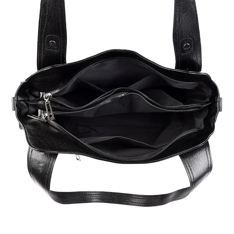 Pu shoulder bag fashionable temperament zipper opening design daily commuter handbag