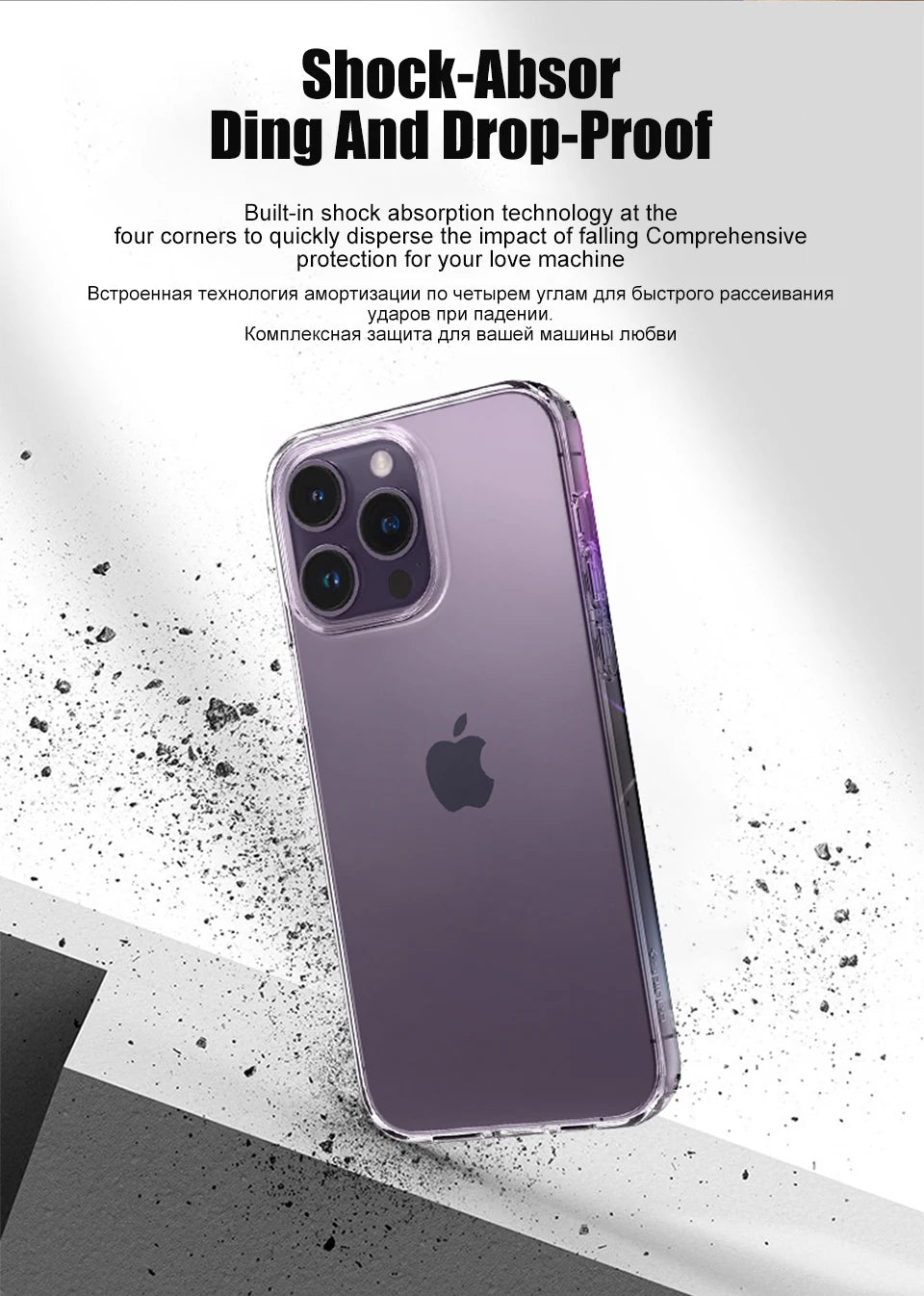 Luxury Clear Silicone Phone Case For iPhone 16 15 14 13 12 11 Pro Max XR X XS 7 8 Plus Shockproof Transparent Bumper Back Cover