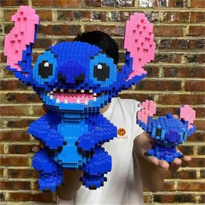Herocross Disney Building Block Stitch Giant Stitzer Assembly Toy Children's Birthday Gift Puzzle Desktop Decoration