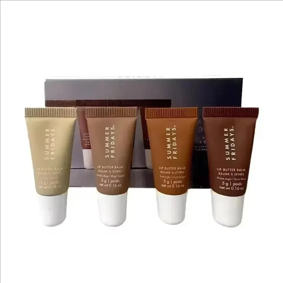 Summer Fridays Lip Balm Gloss — Moisturizing Mirror-Shine Lip Oil (Vanilla • Pink Sugar • Coffee Cake • Clear)