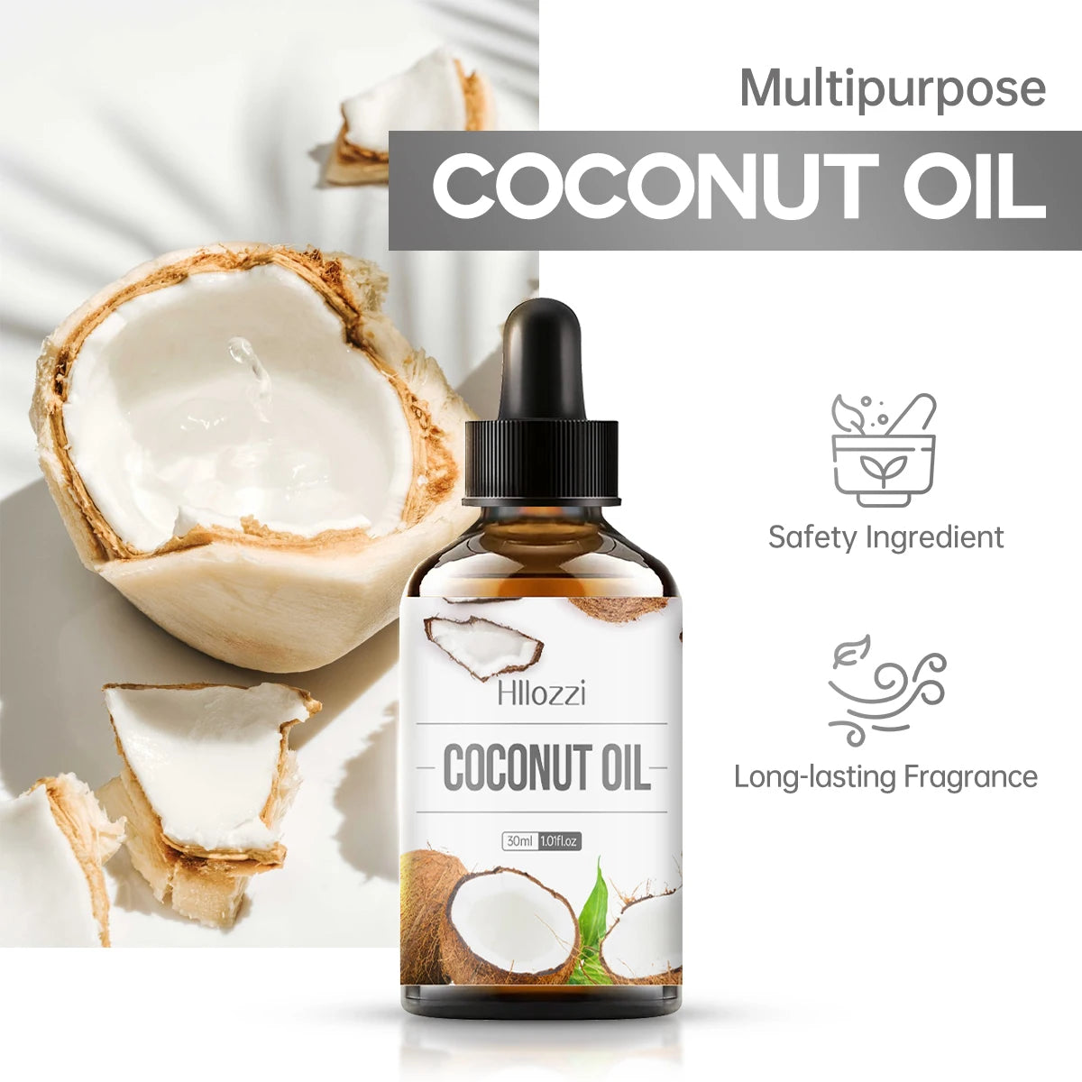 30ml coconut essential oil pure essential oil skin care hair care soap making DIY making aromatherapy aromatherapy essential oil