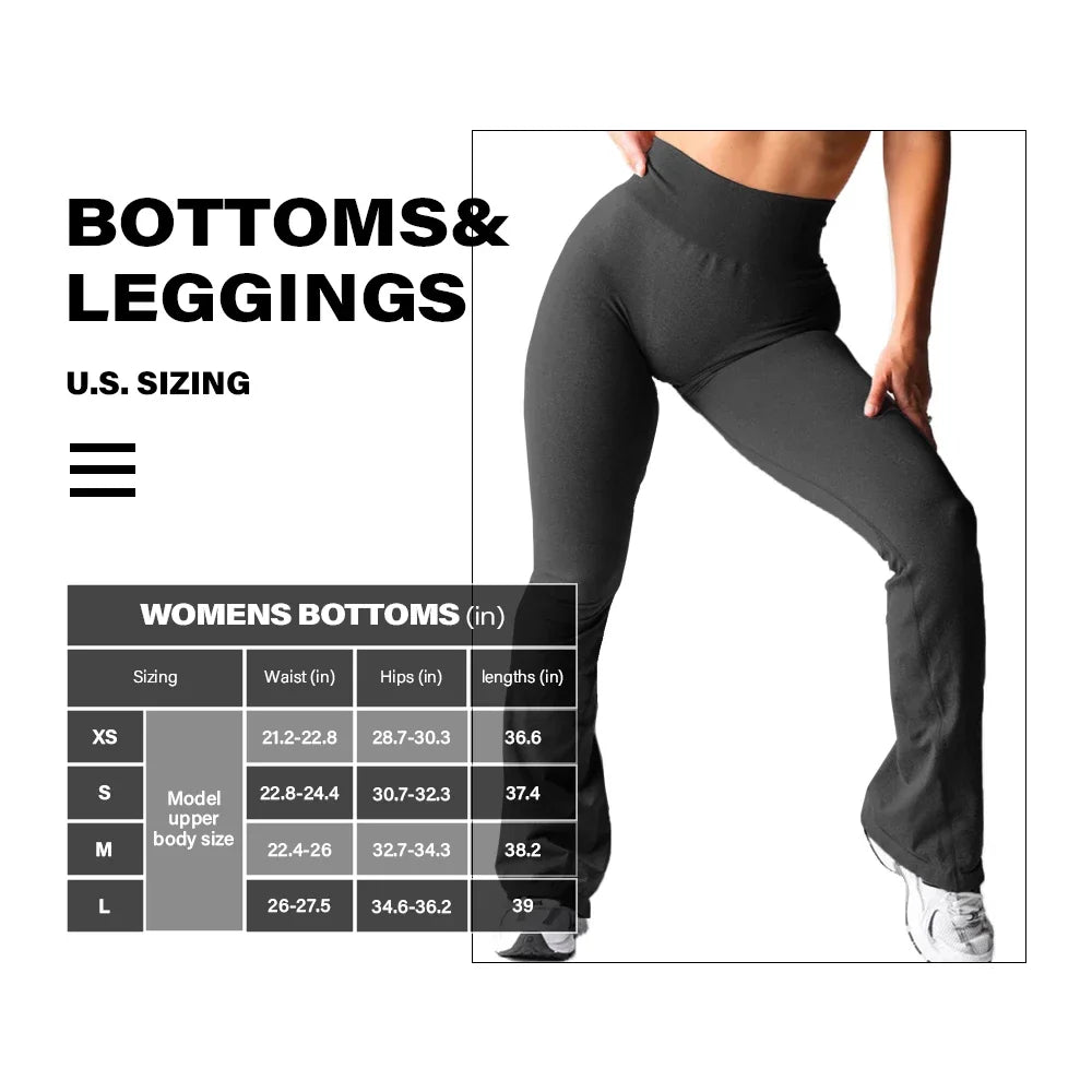 Effortless Flare Leggings — Seamless High-Waist Yoga Pants, Second-Skin Soft