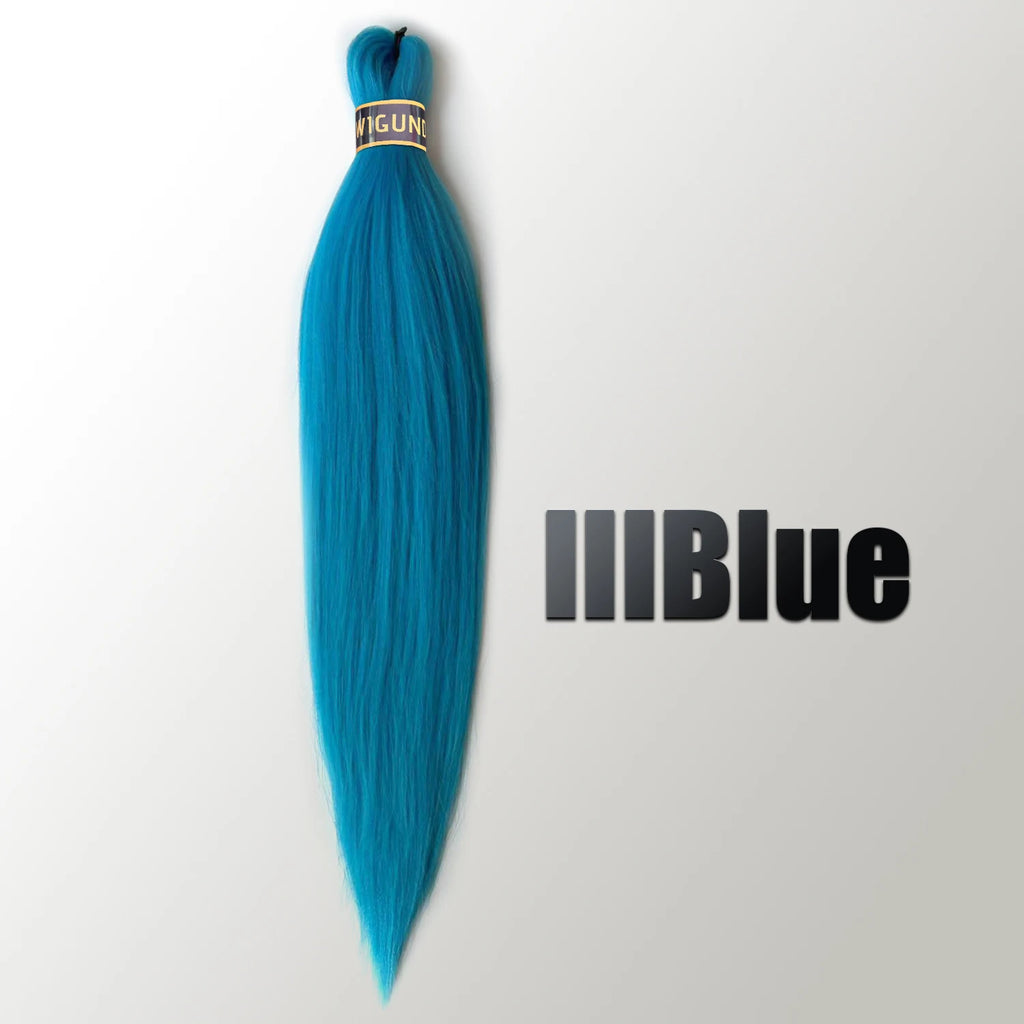 Wigundle Pre-Stretched Braiding Hair — EZ Crochet Yaki Straight (Flame-Retardant Kanekalon)